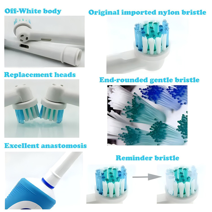 Oralchip Ηλεκτρικές κεφαλές οδοντόβουρτσας Αντικατάσταση κεφαλών οδοντόβουρτσας σε απόθεμα 4